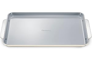 Caraway Non-Stick Ceramic Baking Sheet - Naturally Slick Ceramic Coating - Non-Toxic, PTFE & PFOA Free - Perfect for Baking, 