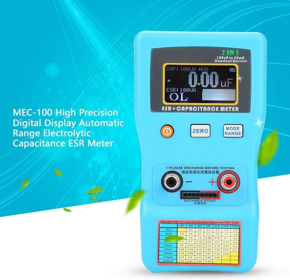 ZYLYL Digital LCR Meter, MEC100 High Precision Automatic Range Electrolytic