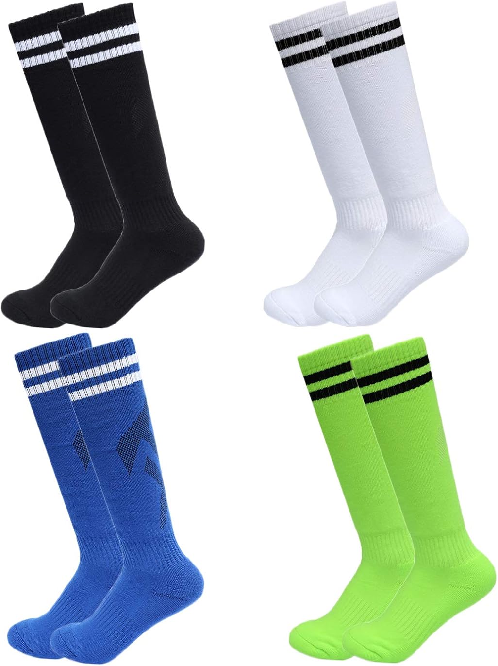 Kids Knee High Long Soccer Socks Compression Sport Team Socks For Youth