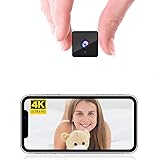 Rettru 4K Mini Spy Camera,1800mAh Battery,WiFi Home