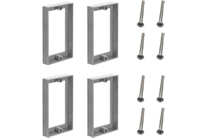 ECOMAID 4Pcs 1/2 Inch Single Gang Outlet Box Extenders, Electric Box Extender with Screw for Electrical Box and Electrical Ou