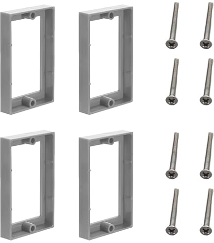 50 Pcs Electrical Outlet Spacers Box Extender Kit 14 Round Tubes - View #6