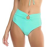 Body Glove Womens Smoothies Woodstock Solid High Rise Bikini Bottom SwimsuitBikini Bottoms