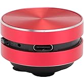 Bluetooth Bone Conduction Speaker, Portable Wireless Speaker with Suction Cup Stereo Bass & FM Radio Bathroom Mini Size Cordless Music Player for Home,Travel,Outdoor (Red)