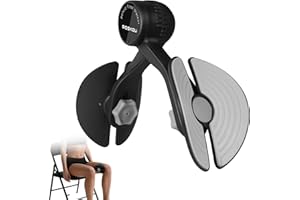 POSKOU Thigh Master Pelvic Floor Trainer for Women and Man, Inner Thigh Exerciser Trainer Home Exercise Pilate Equipment (Bla