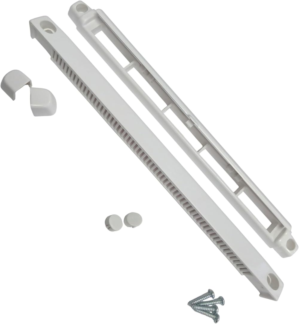Merriway BH05603 Fully Adjustable Trickle Vent 400mm White for PVCu Timber