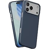 PEEL Magnetic Case for iPhone 17 Pro Max (Navy) – Embedded Magnet Compatible with MagSafe & Wireless Charging, Thin Minimalist Design, Ultra Slim, Everyday Protection – Showcases Your Device