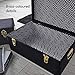 Beautify Black Velvet Decorative Storage Trunk Set with Brass Clasps - College Dorm and Bedroom Footlocker Trunks