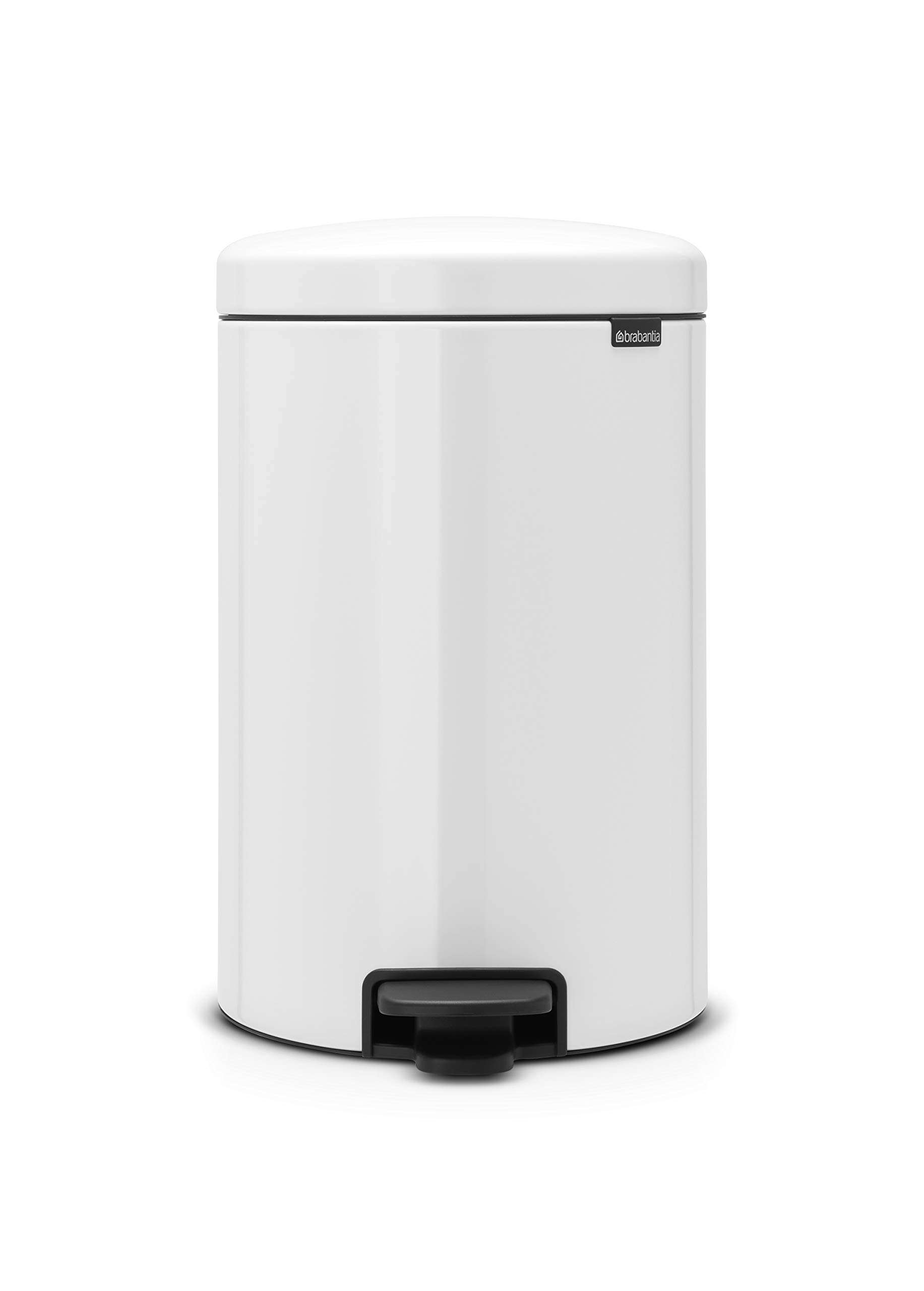 Brabantia 114243 Pedal Bin newIcon with Metal Inner Bucket, 20 Litre - White