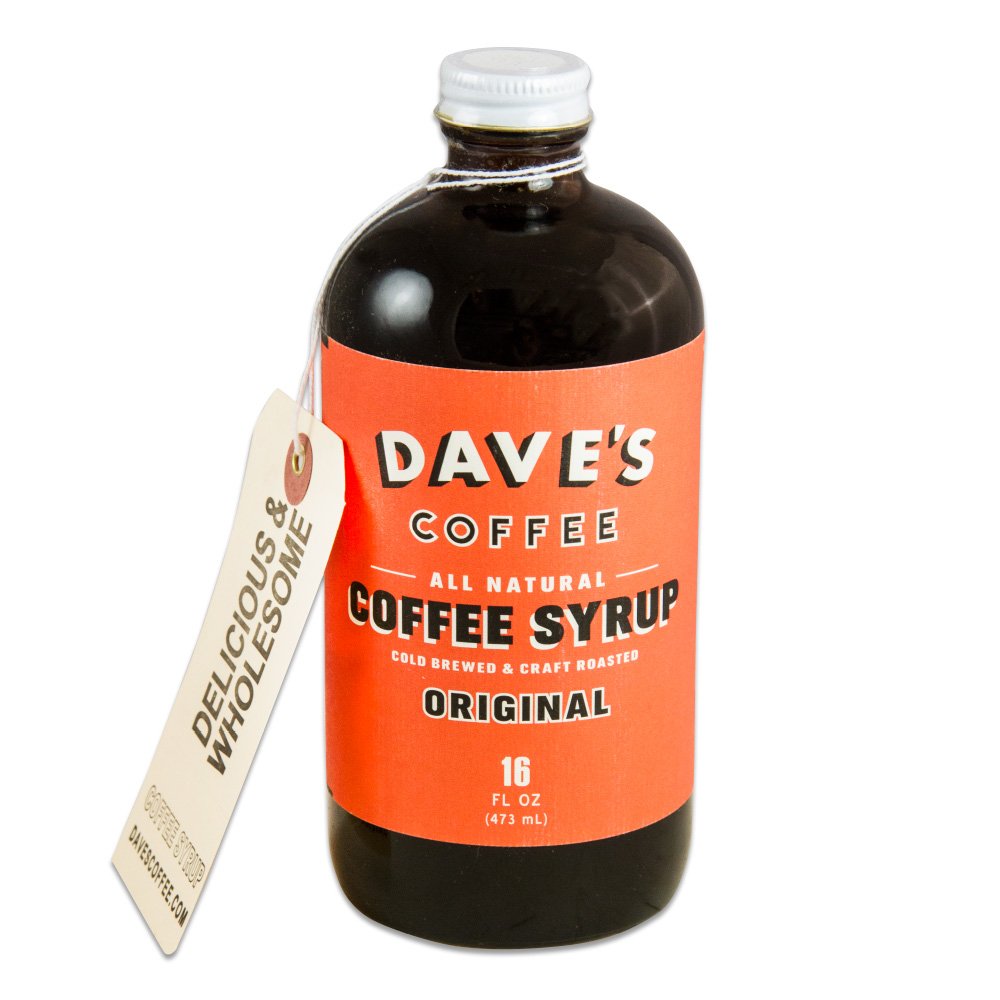 Dave's 16 Oz Mocha All Natural Cold Brewed Coffee Syrup