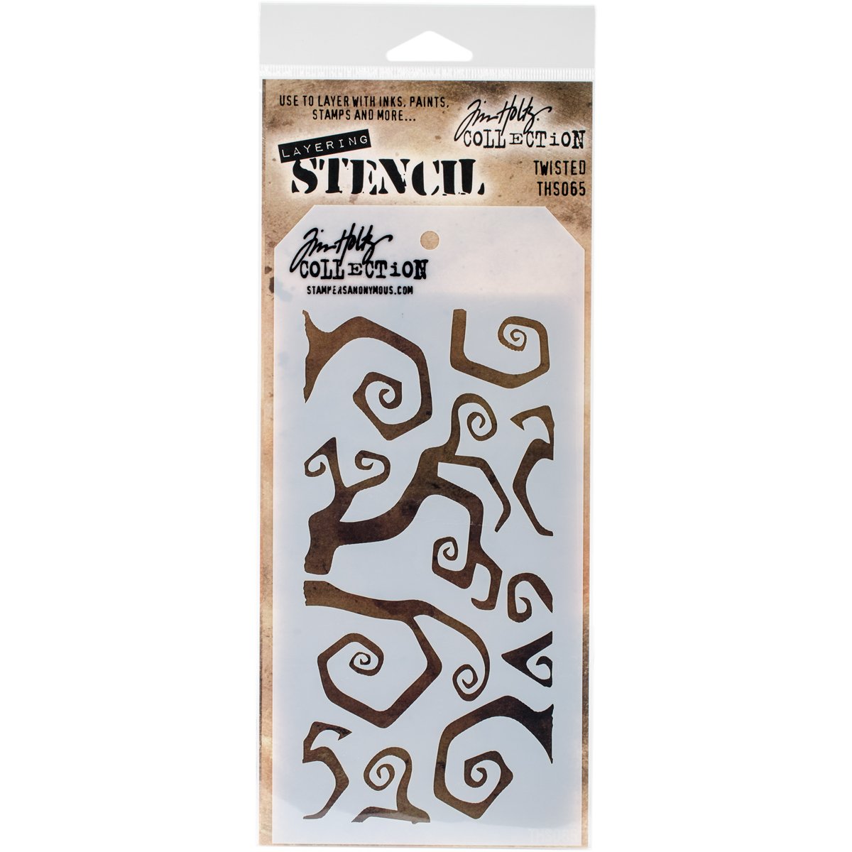 Stampers Anonymous Tim Holtz Layered Stencil 4.125-inch x 8.5-Inch, Multicolour