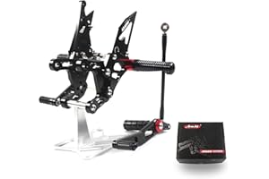 Arashi(Version 2.0) Adjustable Rearsets for YAMAHA YZF R1 2009-2014 Motorcycle Accessories Foot Pegs Footrests Rear Set YZF-R1 Black 2010 2011 2012 2013