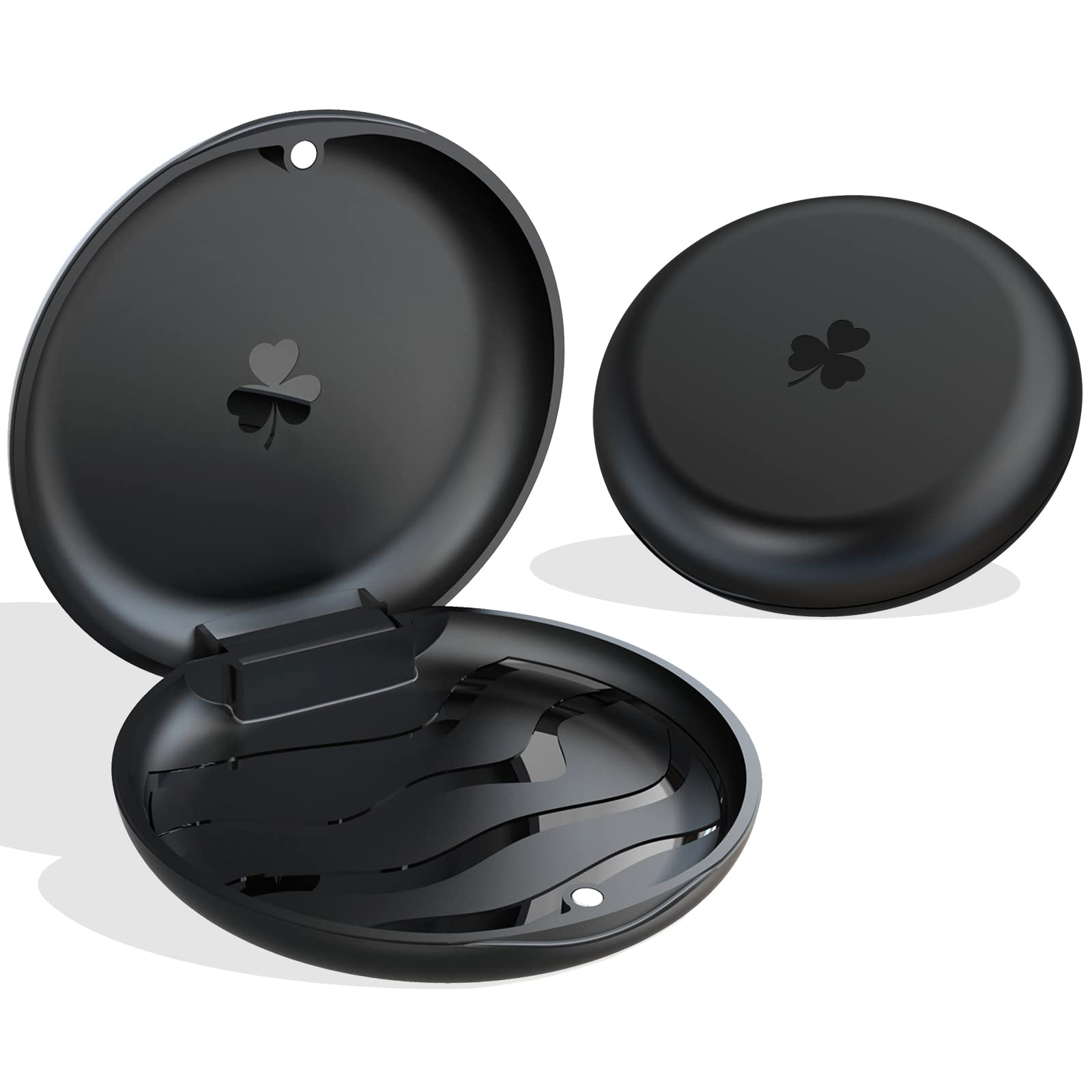 Photo 1 of 2 Pack Aligner and Retainer Case, ARGOMAX Slim Aligner Case Compatible with Invisalign, Mouth Guard Case, Orthodontic Case, Teeth Braces Case, Night Guard Case Container Storage Holder Black.