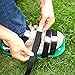 RVZHI Lawn Aerator Shoes with 4 Straps and Heavy Duty Metal Buckles - Spiked Sandals Shoes Garden Tool (Black)