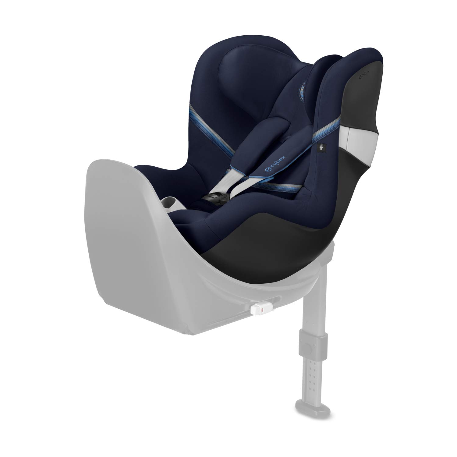 CYBEX Gold Kinder-Autositz Sirona M2 i-Size, Für Kinder ab 45 cm bis 105 cm (max. 19kg), Ohne Base M, Navy Blue