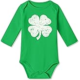 BesserBay Baby St Patricks 100% Cotton Bodysuit Newborn Outfit Easter Day Bunny Outfit Long Sleeve Onesie 0-24 Months