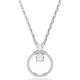 Swarovski Constella Crystal Circle Pendant Necklace Jewelry Collection