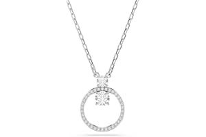 Swarovski Constella Crystal Circle Pendant Necklace Jewelry Collection