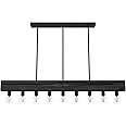 Hunter - Donelson 9-light Natural Black Iron, Extra Large Chandelier, Dimmable, Transitional Style, for Bedrooms, Kitchens, D