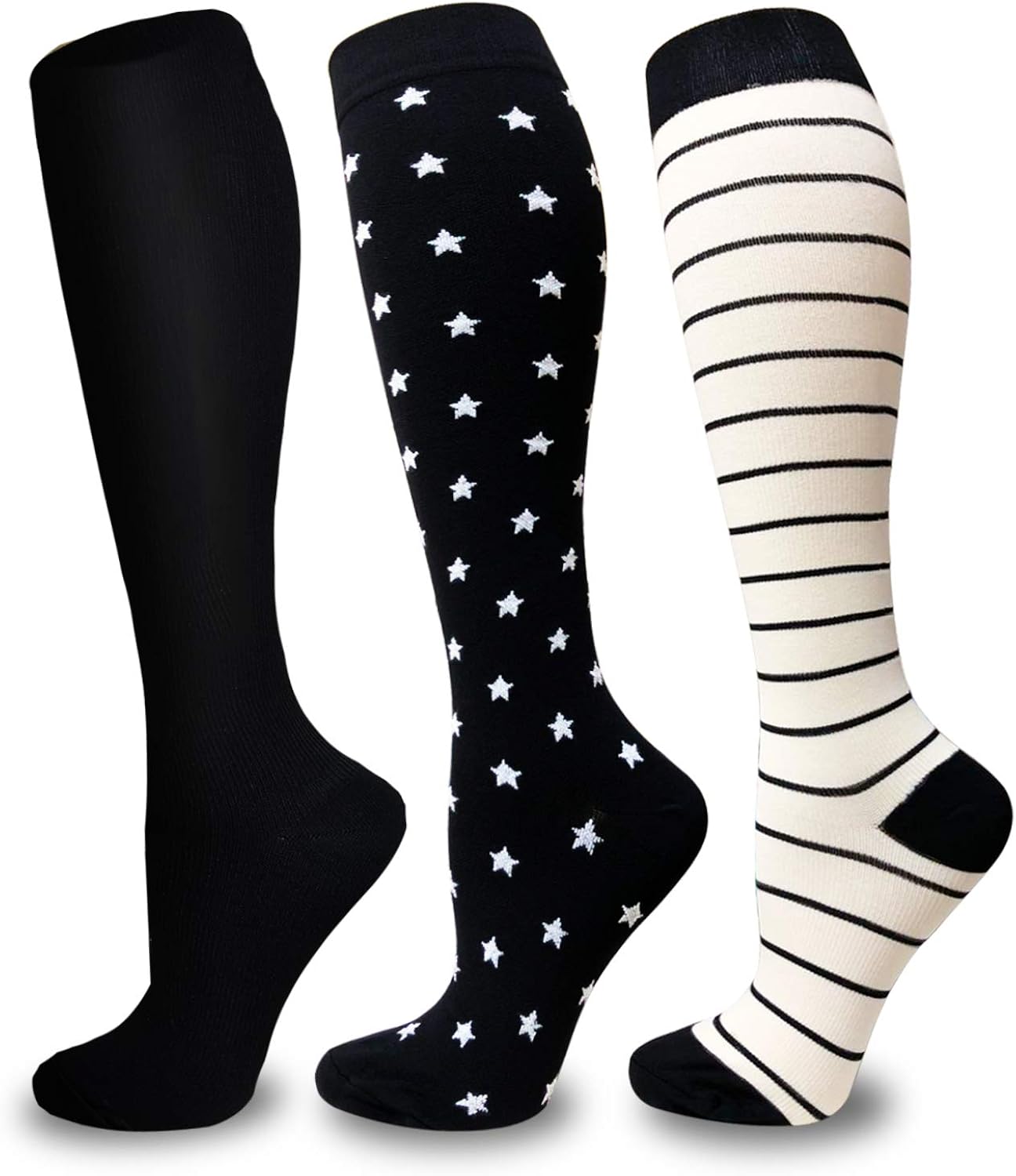 Compression Socks for Women & Men 20-30mmHg- Best for Running,Travel,Cycling,Medical,Nurse,Circulation: Clothing