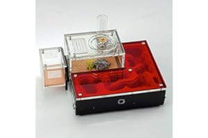 RIMSUNTA Small Ant Nest – Featuring Activity Zone, External Water Tower & Trash Area, Built-in Humidity System, Keeps Nest Moist for Up to 1 Week