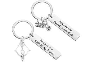 PLITI Movie Inspired Gifts Fans Gift Brother Best Friend Keychain set of 2 Keyring Friendship Gifts