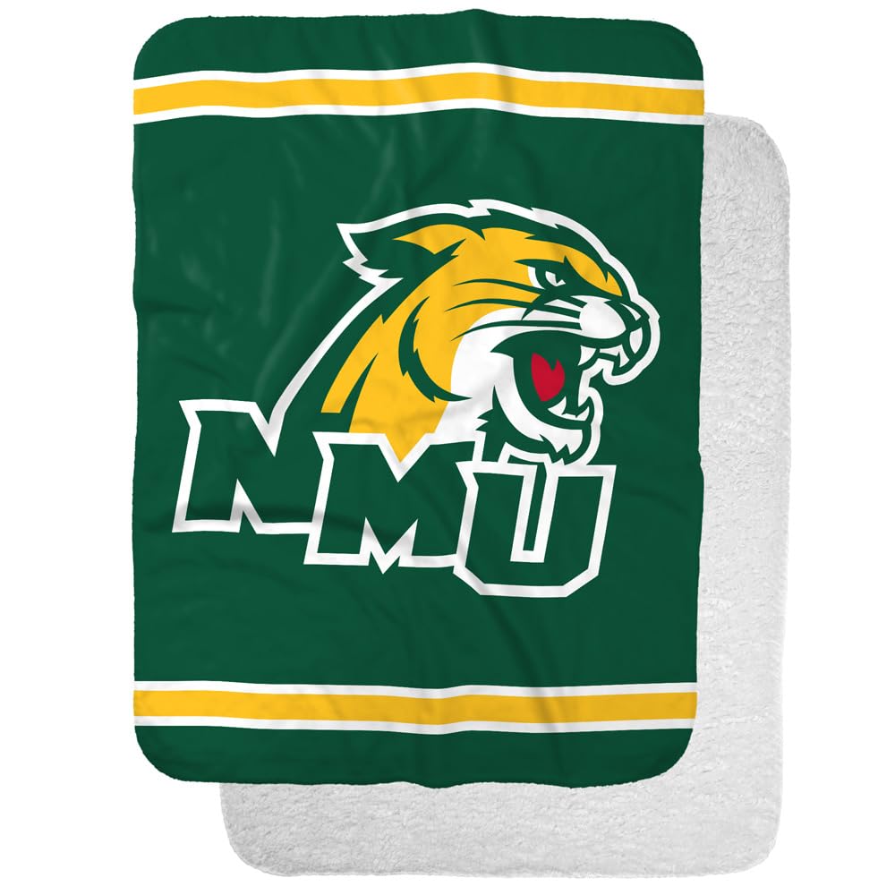 Northern Michigan University Primary Logo Stripes