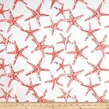 Premier Prints Sea Friends Slub Salmon Fabric