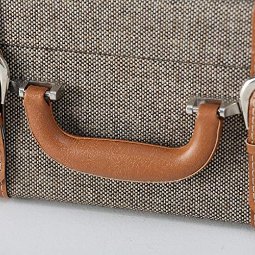 WHW Whole House Worlds Iconic Suitcase Storage Boxes, Set of 3, Plaid