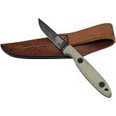 ESEE Knives Cody Rowen CR2.5 Hunting Camping Fixed Blade Knife w/Leather Sheath (Black Oxide)