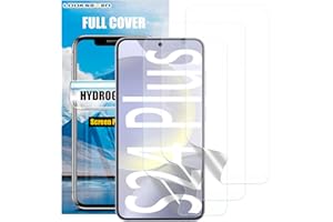 3 Pack Hydrogel Film For Samsung Galaxy S24 Plus Transparent Soft TPU Screen Protector, High Sensitivity Protective Film (Not