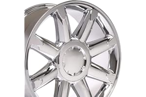 OE WHEELS LLC OE Wheels CV85 20 Inch Rim Fits Yukon Denali Style 6x139.7 20x8.5 Chrome - Hollander 5304 (1)