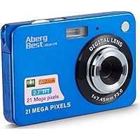 AbergBest 21 Mega Pixels 2.7" LCD Rechargeable HD Digital Camera Video Camera Digital Students Cameras,Indoor Outdoor…