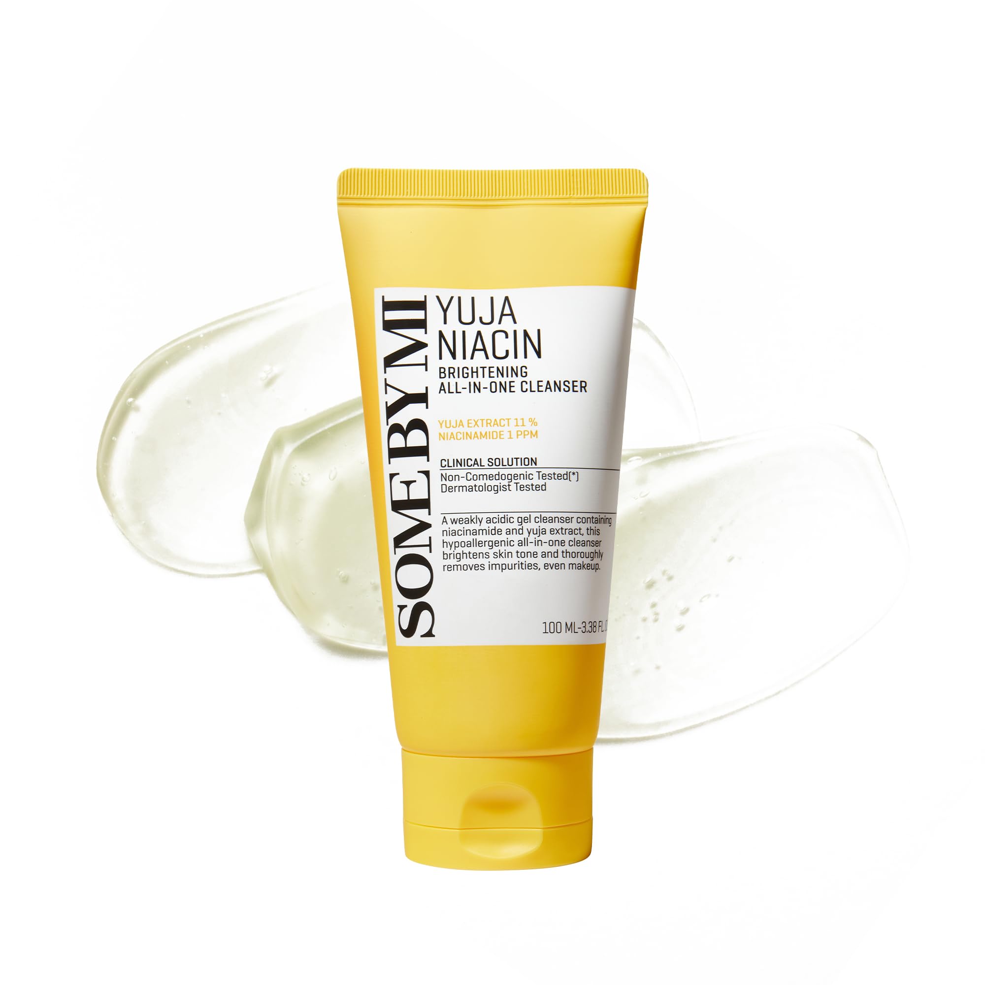 SOME BY MI Yuja Niacin Brightening All in One Cleanser 100ml – Korean Skincare Face Wash with Niacinamide & Yuja Extract – Low pH Daily Cleanser for Pores, Sebum Control & Dull Uneven Skin