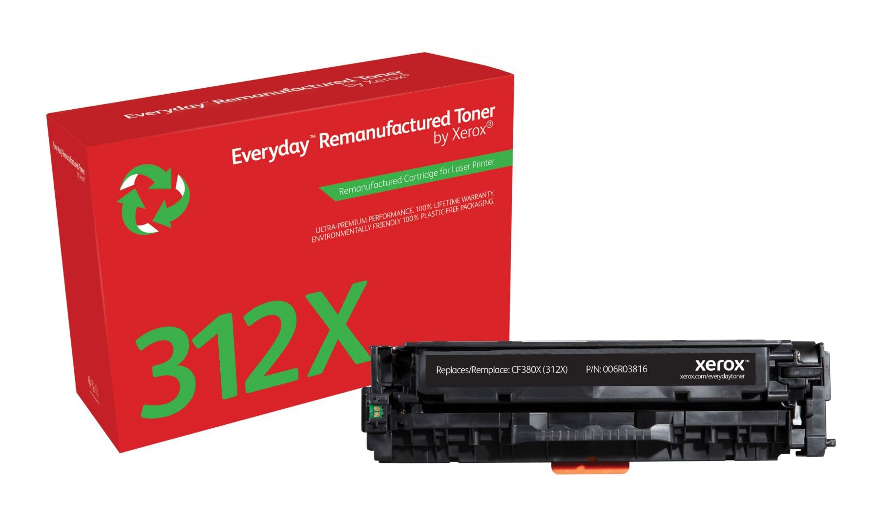 Xerox Everyday Compatible HP 312X CF380X Black Toner, High Capacity, Remanufactured
