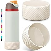 Allwith 2PCS Diamond Silicone Boot for Owala Water Bottle, Anti-Slip Protective Sleeve for Owala Twist,FreeSip and Flip Stainless Steel Water Bottle, BPA-Free, Dishwasher Safe, Accessories