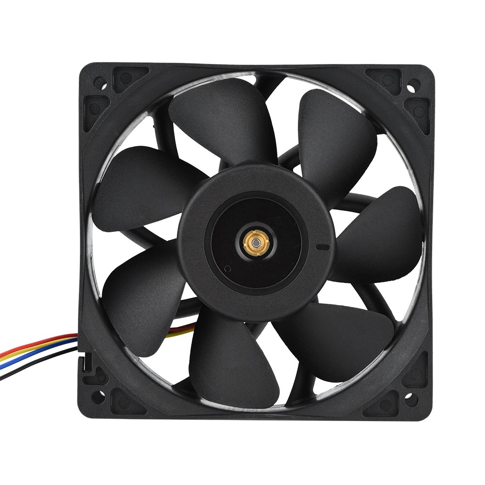 Lazmin Cooling Fan, DC 12V 2.7A 6000RPM Cooling Fan Replacement 4 Pin Connector for Antminer S7 S9 with Speed Sensor Server Inverter Axial Case Cooling Fan, Bearing Fan, CPU Cooling Fan