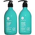Luseta Thickening Shampoo and Conditioner Set with Collagen Peptides Strengthen and Moisturize for Thin & Dry Hair, Promote Thickness and Reduce Breakage for Fuller-Looking Hair 16.9oz×2