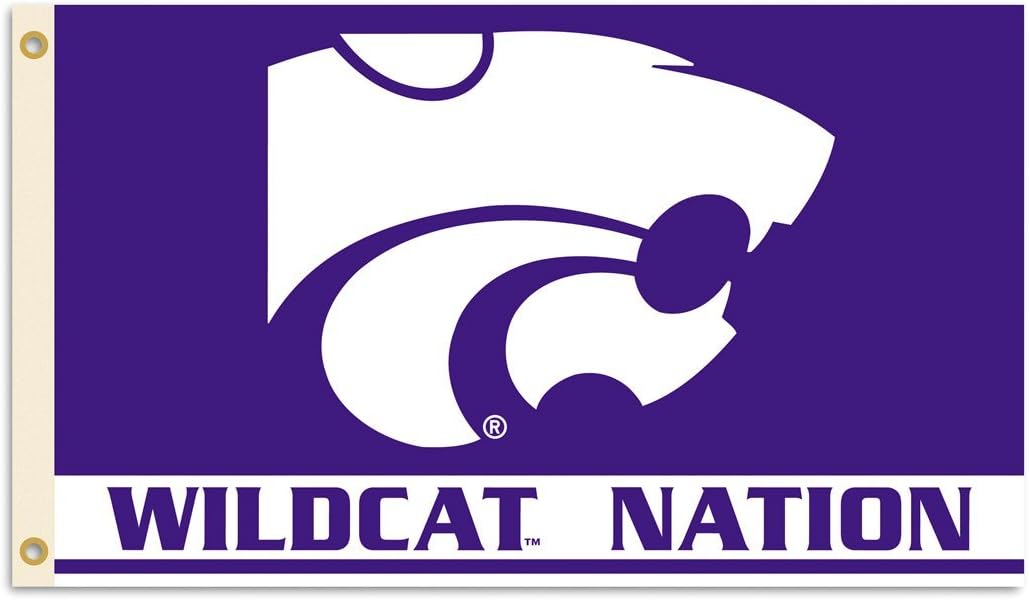 BSI NCAA College Kansas State Wildcats 3 X 5 Foot Flag with Grommets