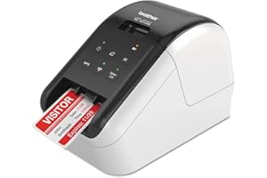 Brother QL-810W Professional Label Printer with USB and WIFI connectivity, Ultra-Fast printing up to 110 labels per minute with Standard Address label in Monochrome, Black & Red Printing Available
