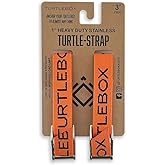 Turtlebox: Tie-Down Strap Kit - Includes 2 Straps - Strap Your Turtlebox Speaker on Your Ranger, Snowmobile, Kayak, Cooler or Boat to give You Peace of Mind - Set of 2, Each 41" Long - Blaze Orange
