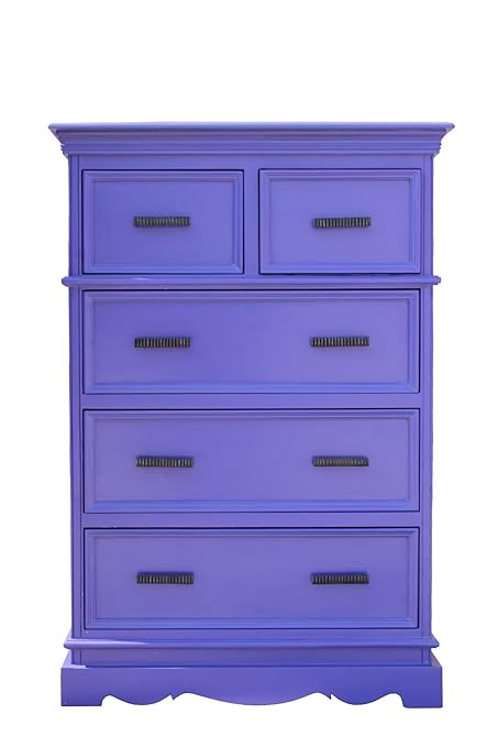 Aprodz Solid Wood Callao Chest Of 5 Drawers Storage Cabinet For