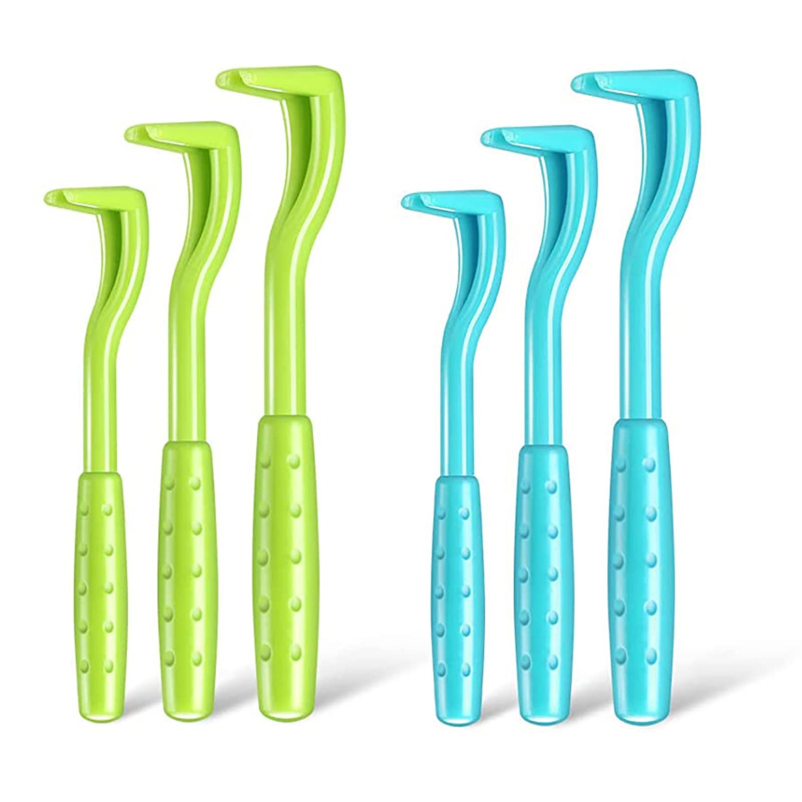 FENGCHUANG 6 Pcs Tick Remover Tool, Cat and Dog Lice Remover,Tick Hook, Anti-Lice Accessories, Ldeal for Removing Lice and Fleas from Cats and Dogs (3 Pcs Green and 3 Pcs Blue)