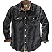 Legendary Whitetails Mens Canyon Ridge Corduroy Shirt Black Large