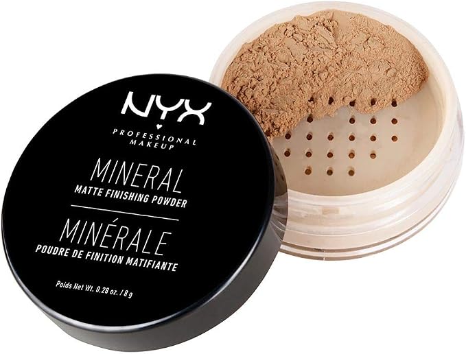 NYX Professional Makeup Mineral Finishing Powder, Medium/Dark, 0.28