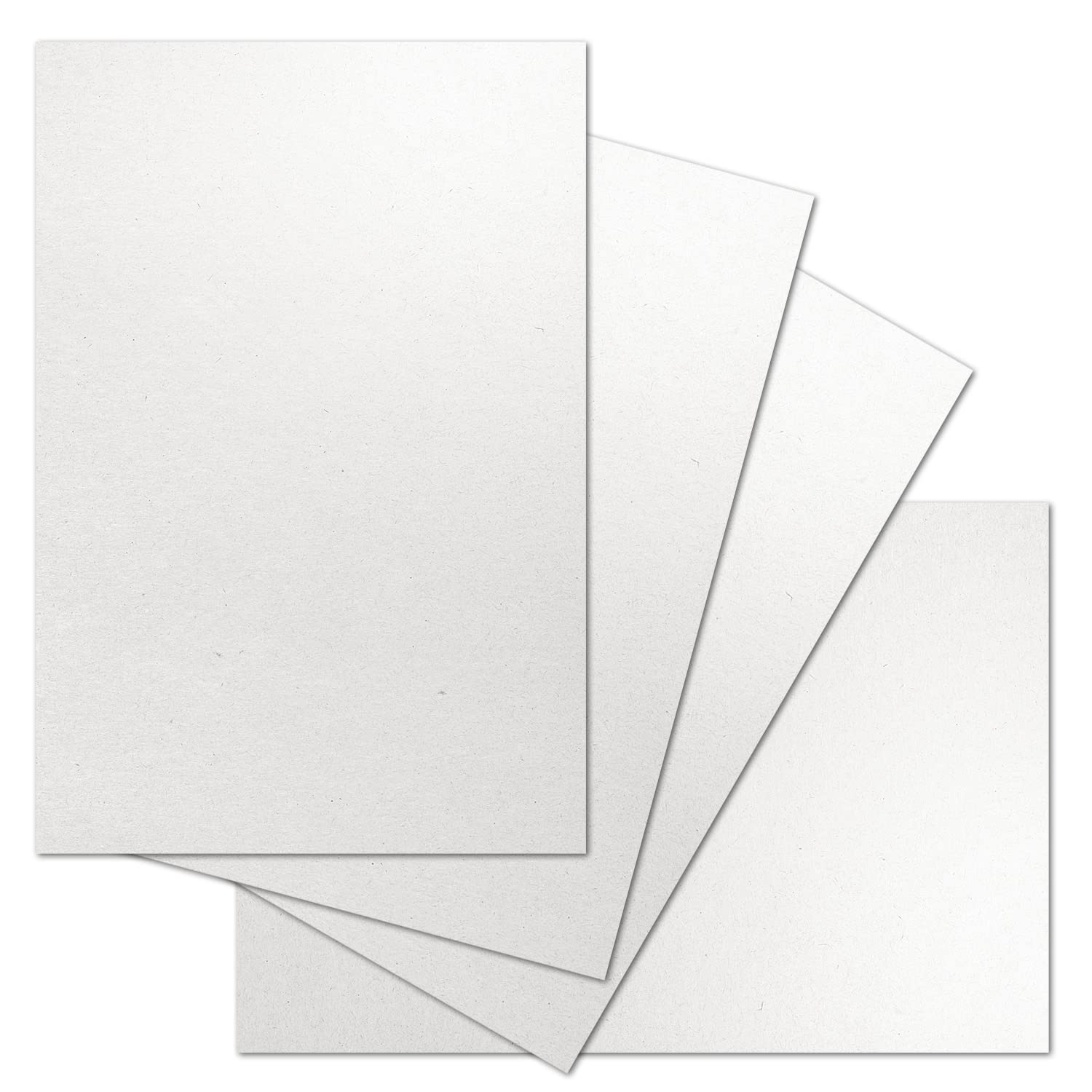 ARTOZ 50x Natural Stationery Supplies DIN A4 Color: Birch (White/Cream White) 21 x 29.7 cm 118 g/m² Eco Craft Paper Green-Line Series
