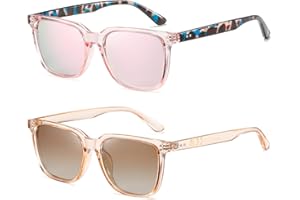 kimorn Polarized Sunglasses Womens Men Trendy Retro Sun Glasses 70s 90s Square Frame K1558