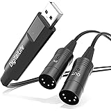 DigitalLife BM1003 USB Type-A to MIDI Interface Converter Adapter Cable 2m/6.6FT (5-Pin, 1 in/Out, Metal)