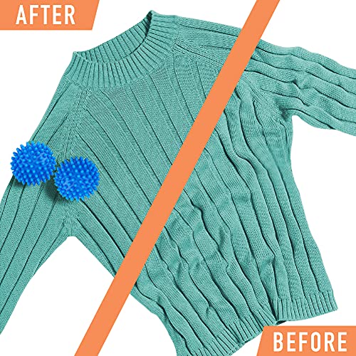 Set of 4 Reusable Dryer Ball to Replace Liquid Fabric Softener and Wool