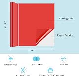 Lya Vinyl 12x14ft Glossy Red Permanent Vinyl for Cricut Silhouette view 4